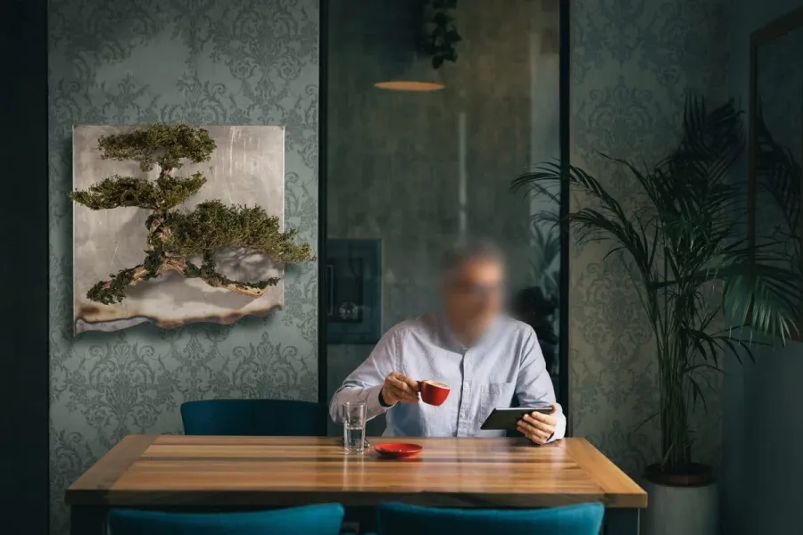 obrazek 6 Kompozycja z roślin stabilizowanych w surowym stylu sawanny – Savana Iron