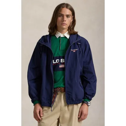 Zdjęcie Polo Ralph Lauren kurtka przeciwdeszczowa męska kolor granatowy przejściowa 710961162
