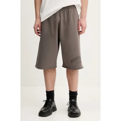 Zdjęcie MM6 Maison Margiela szorty bawełniane męskie kolor brązowy SH0MU0016.M25012