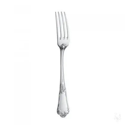 Zdjęcie Pięknie zdobiony srebrny widelec deserowy - Zaramella Argenti
