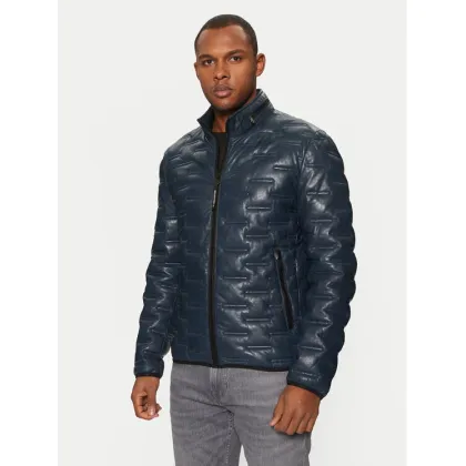 Zdjęcie Milestone Kurtka skórzana Aversa 99101960080 Granatowy Regular Fit