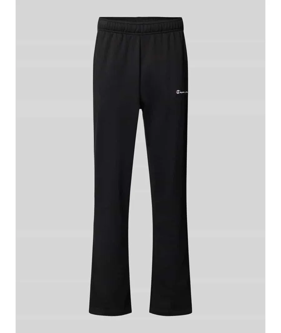 obrazek 1 Spodnie dresowe o kroju straight fit z wyhaftowanym logo