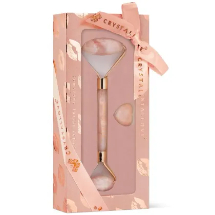 Zdjęcie Crystallove Selflove Set Masażer do twarzy z Kwarcu Różowego