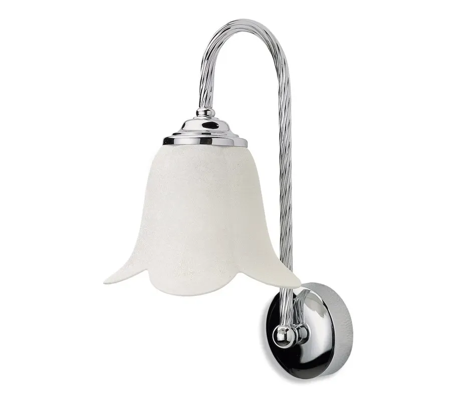 obrazek 1 Stylowa naścienna lampa z abażurem w kształcie tulipana - Stilhaus