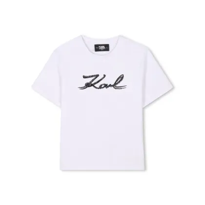 Zdjęcie Karl Lagerfeld Kids T-Shirt Z30485 S Biały Regular Fit