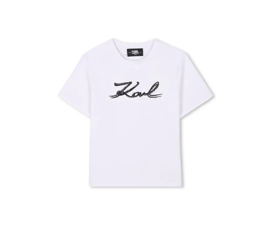 obrazek 1 Karl Lagerfeld Kids T-Shirt Z30485 S Biały Regular Fit