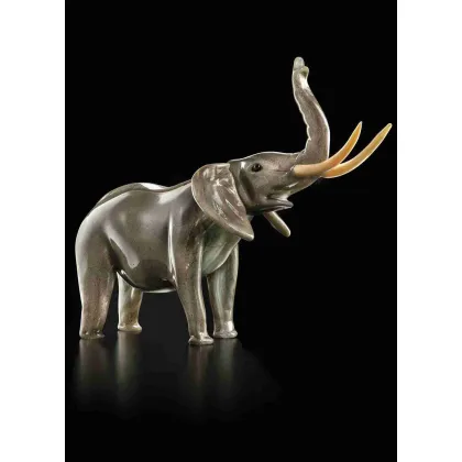 Zdjęcie Fantastyczna figura słonia na szczęscie ze szkła Murano