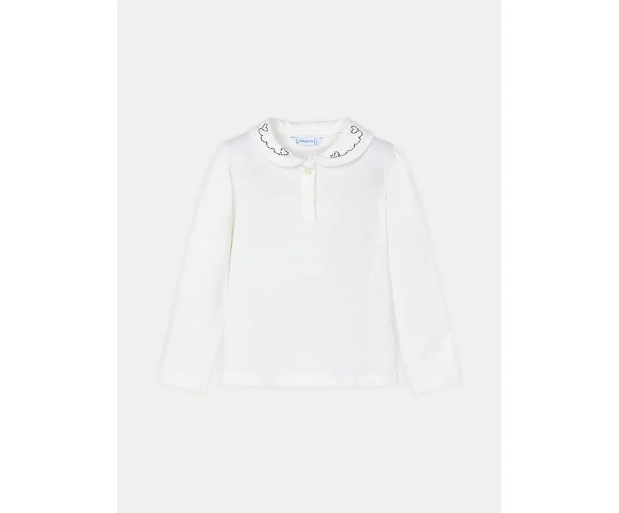 obrazek 1 Mayoral Bluzka 131 Écru Regular Fit