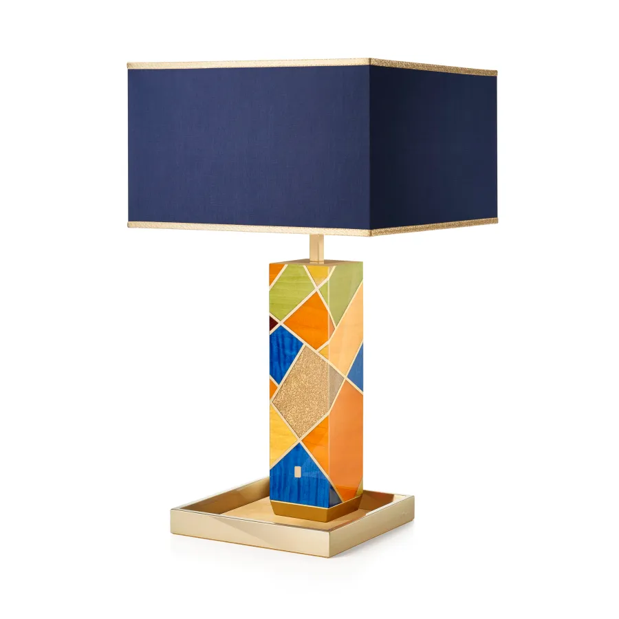 obrazek 4 Ekskluzywna lampa stołowa wykonana z drewna