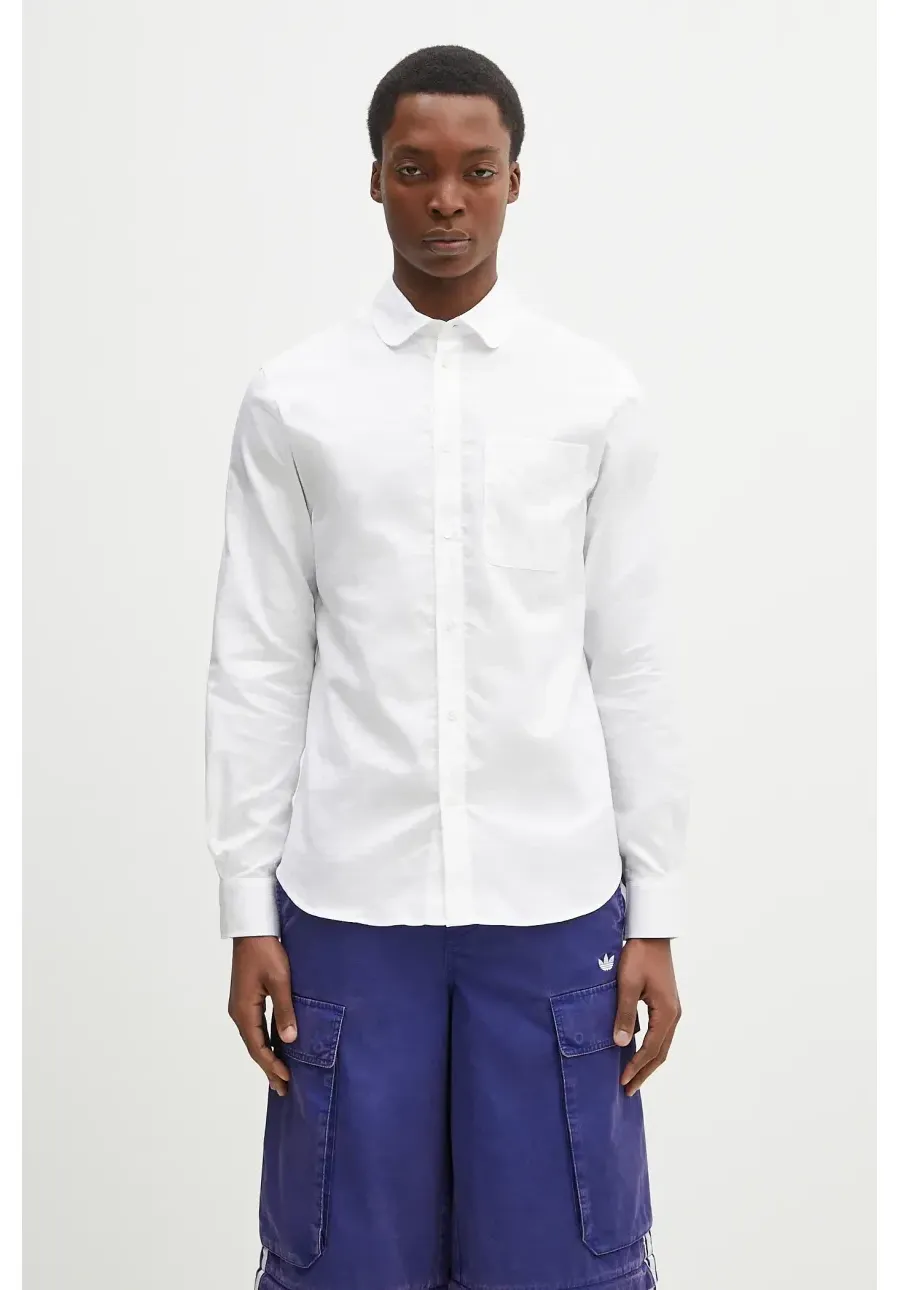 obrazek 1 Kenzo koszula bawełniana męska kolor biały slim FF55CH2029JA.01