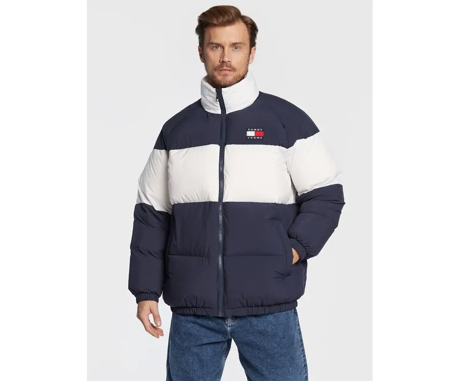 obrazek 1 Tommy Jeans Kurtka puchowa Authentic Serif DM0DM14400 Granatowy Regular Fit