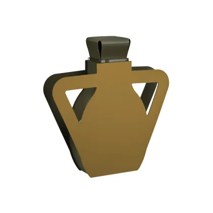 Zdjęcie Oryginalny skórzany wazon Otto 9x41xH44 cm w kolorze musztardowym