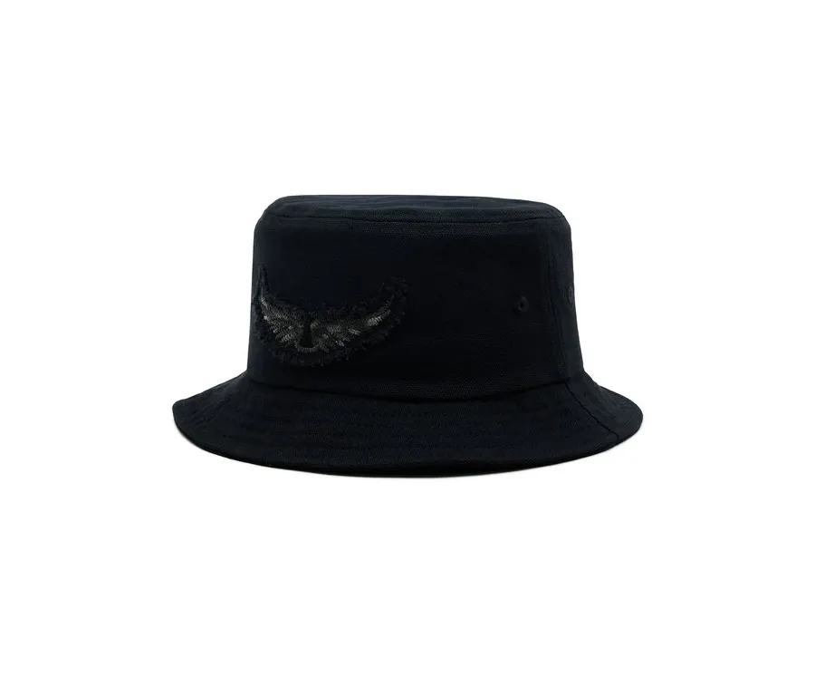 obrazek 1 Zadig&Voltaire Kapelusz Bob Wings Patch OWHT00119 Czarny