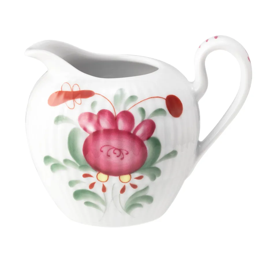 obrazek 1 Porcelanowy dzbanuszek do śmietanki zdobiony kwiatowym ornamentem z Niemiec – Tettau