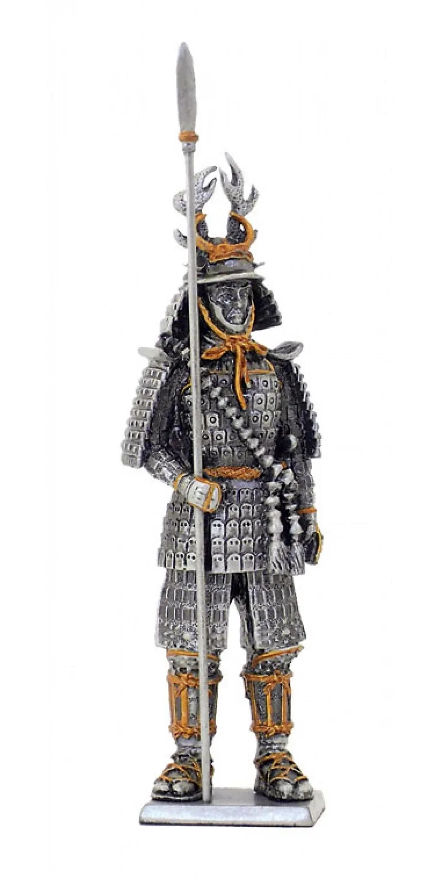 obrazek 1 Stylowa figurka samurajskiego wojownika z lancą