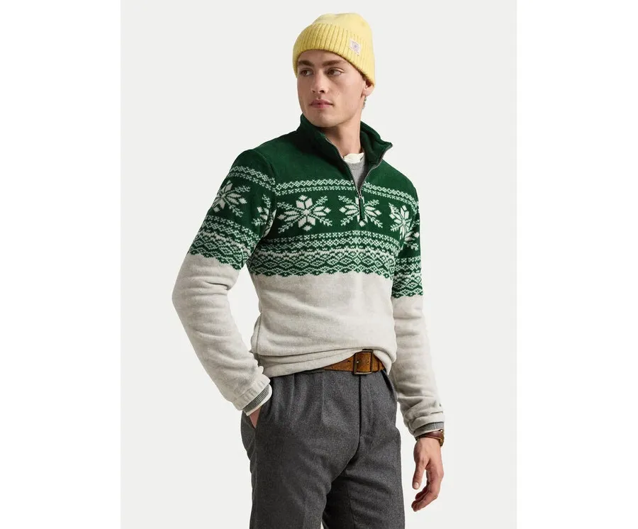 obrazek 1 Polo Ralph Lauren Sweter 710952261001 Zielony Regular Fit