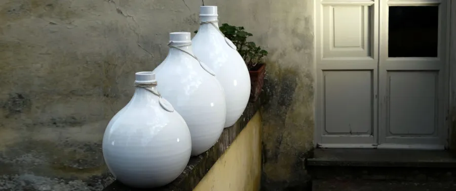 obrazek 5 Włoski ceramiczny wazon biały 53 cm - Virginia Casa
