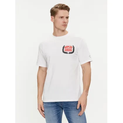 Zdjęcie Replay T-Shirt M6765.000.22662 Biały Regular Fit REPLAY