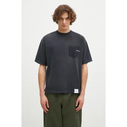 Zdjęcie NEIGHBORHOOD t-shirt bawełniany Savage Crewneck SS męski kolor granatowy z nadrukiem 242FPNH.CSM06