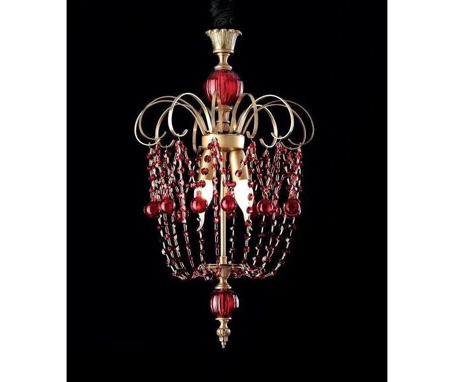 obrazek 1 Luksusowy żyrandol z wisiorkami ze szkła Swarovski i Murano - Il Paralume Marina