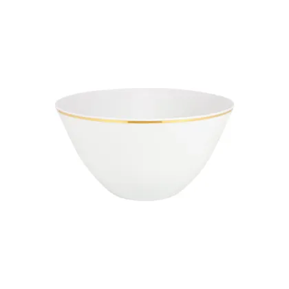 Zdjęcie Okrągła porcelanowa miska na sałatkę 25 cm - Porcel