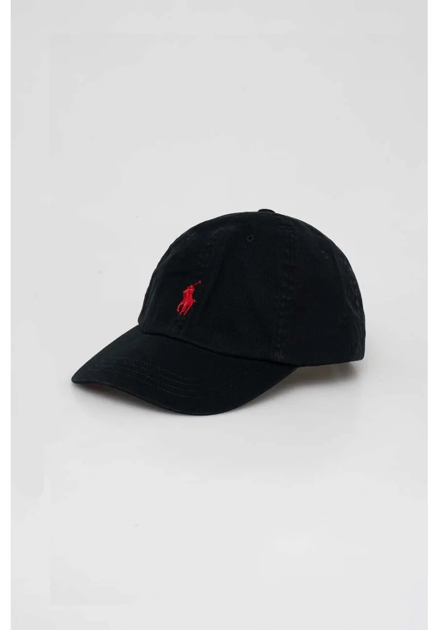 obrazek 1 Polo Ralph Lauren czapka z daszkiem bawełniana kolor czarny z aplikacją