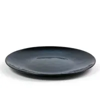 Zdjęcie Zestaw 6 czarnych talerzy obiadowych