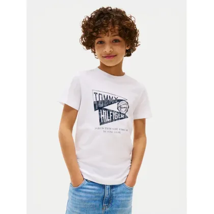 Zdjęcie Tommy Hilfiger T-Shirt Graphic KB0KB09719 Biały Regular Fit