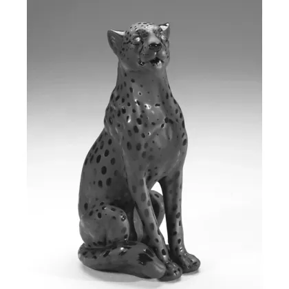 Picture A unique figure of a cheetah with Swarovski crystals - Il Gattopardo