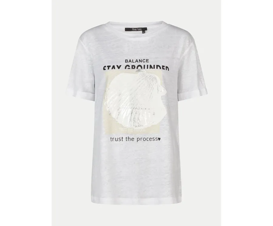 obrazek 1 Marc Aurel T-Shirt 7551 7000 73730 Biały Regular Fit