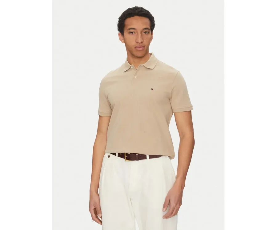 obrazek 1 Tommy Hilfiger Polo Vertical MW0MW38951 Beżowy Regular Fit