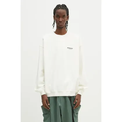 Zdjęcie Represent bluza bawełniana Owners Club Sweater męska kolor beżowy z nadrukiem OCM41115.072