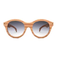 Picture Elegant, oak glasses with a slightly rounded shape - Legno Light
