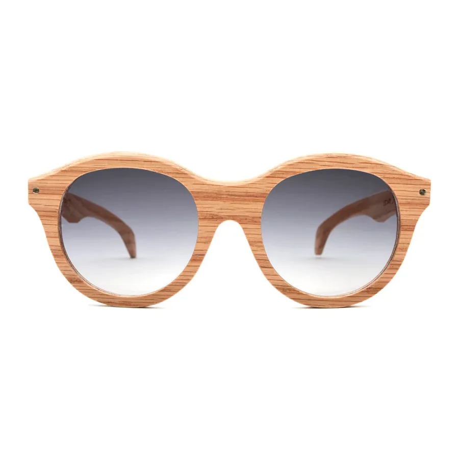 obrazek 1 Eleganckie, dębowe okulary o lekko zaokrąglonym kształcie - Legno Light