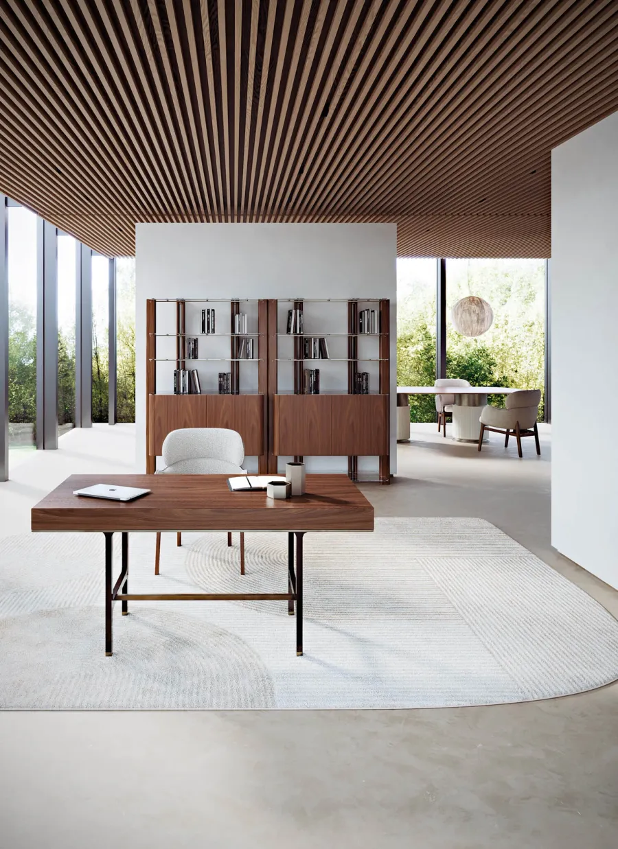 obrazek 8 Wspaniała włoska modernistyczna biblioteczka do salonu lub gabinetu