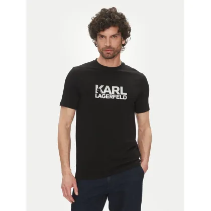 Zdjęcie KARL LAGERFELD T-Shirt 755087 552235 Czarny Regular Fit