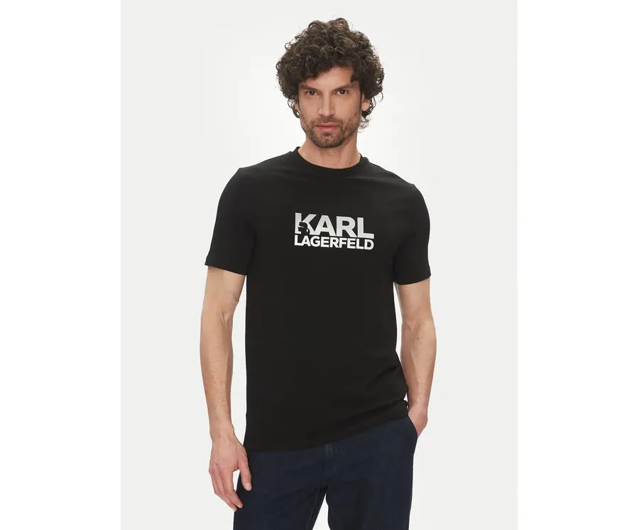obrazek 1 KARL LAGERFELD T-Shirt 755087 552235 Czarny Regular Fit