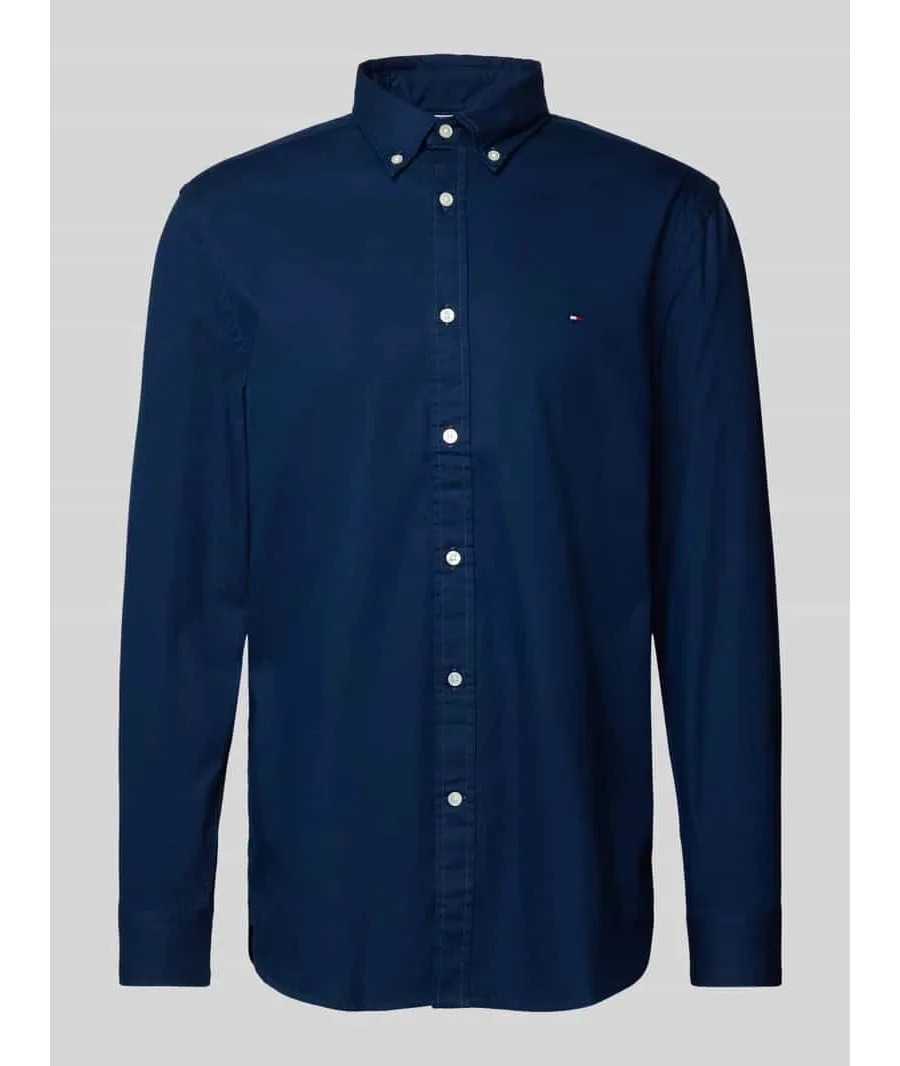 obrazek 1 Tommy Hilfiger Koszula Flex Dobby MW0MW37578 Granatowy Slim Fit