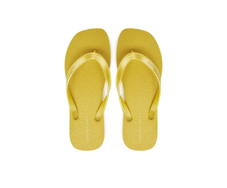obrazek 1 Calvin Klein Jeans Japonki Thong+ Tpu Metallic YW0YW01720 Żółty