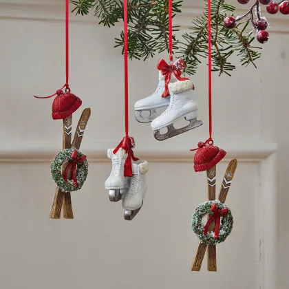 Zdjęcie Ozdoby wiszące, zestaw 4 szt. Papeta