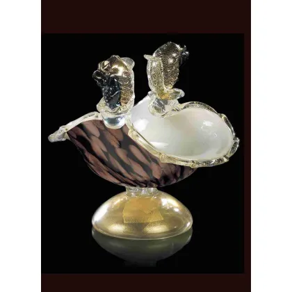 Zdjęcie Elegancka rzeźba Maura z Wenecji wykonana ze szkła Murano