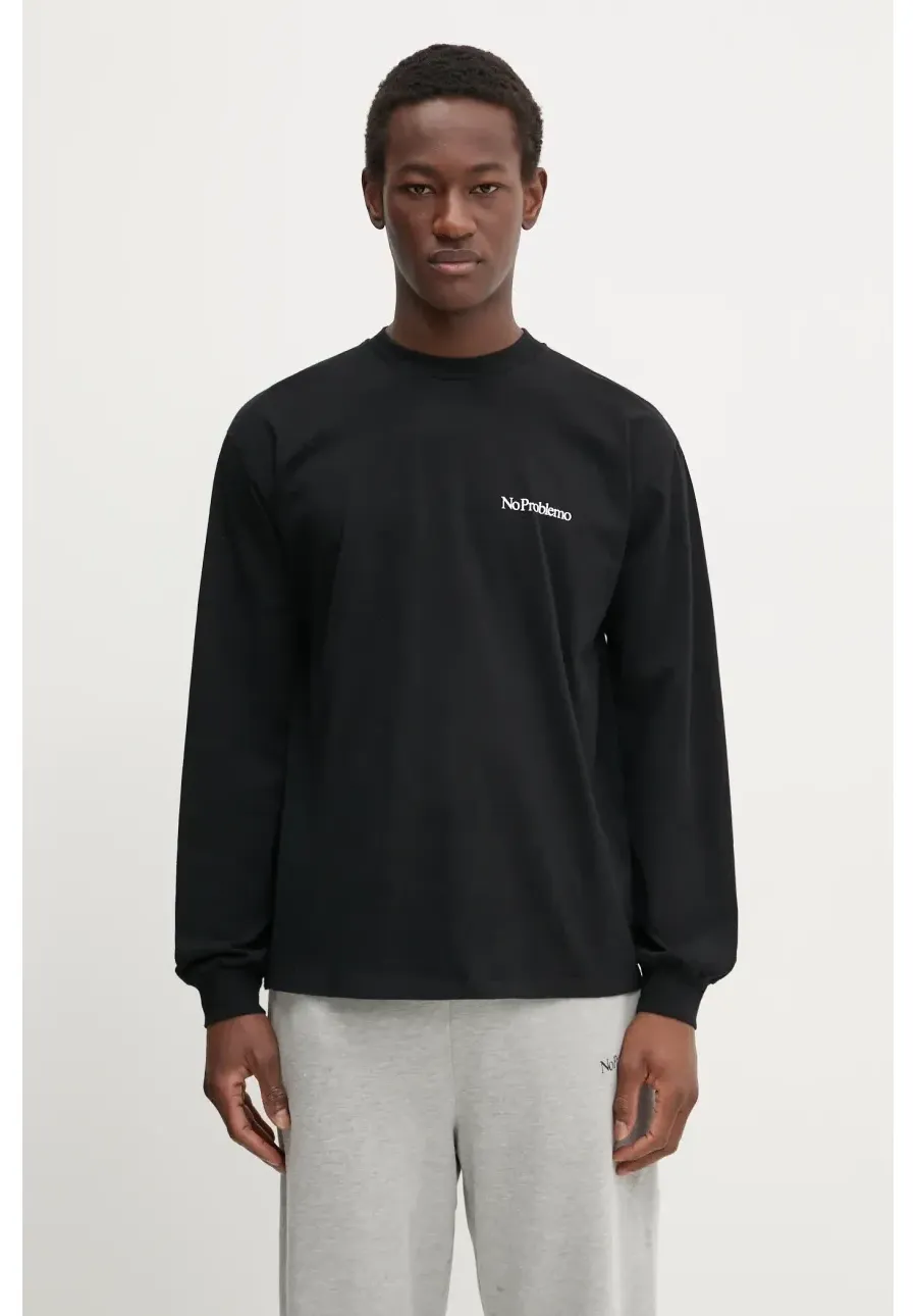 obrazek 1 No Problemo longsleeve bawełniany Mini Problemo Longleeve Tee kolor czarny NP60029.02