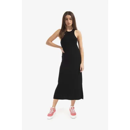 Zdjęcie Tom Wood sukienka Rib kolor czarny midi prosta 22173.999-BLACK