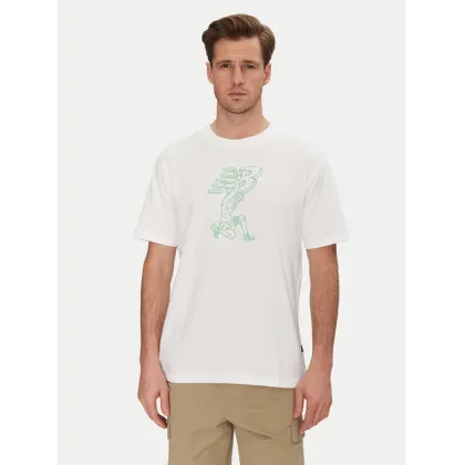 Zdjęcie New Balance T-Shirt MT51978 Biały Relaxed Fit