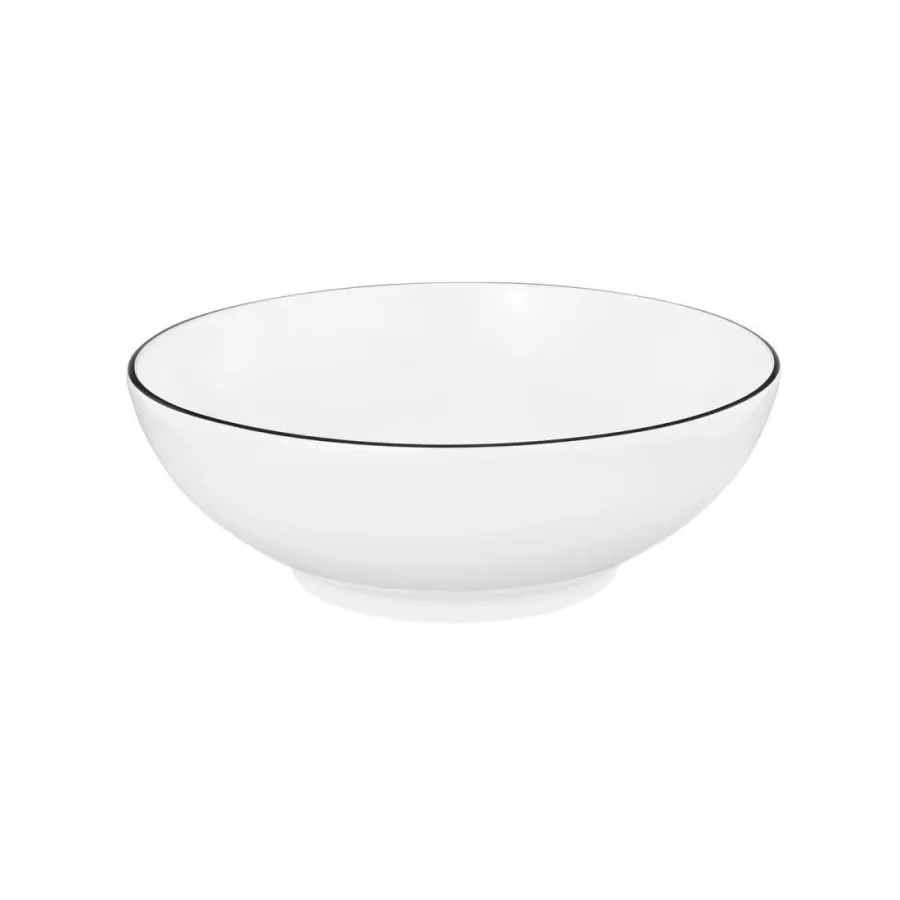 obrazek 1 Porcelanowa okrągła miska 15 cm ze zdobieniem w formie czarnej obwódki - Seltmann Weiden