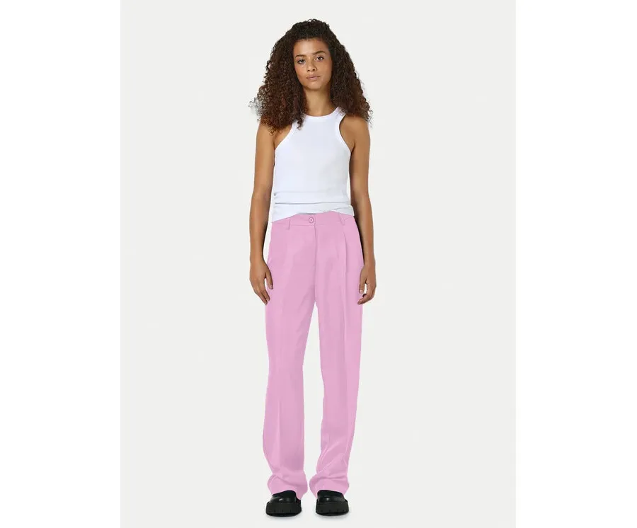 obrazek 1 Noisy May Spodnie materiałowe Debbie 27029240 Różowy Regular Fit