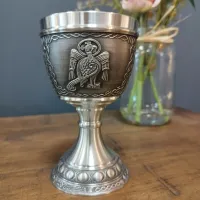 Picture Irish tin evangelistic chalice – John