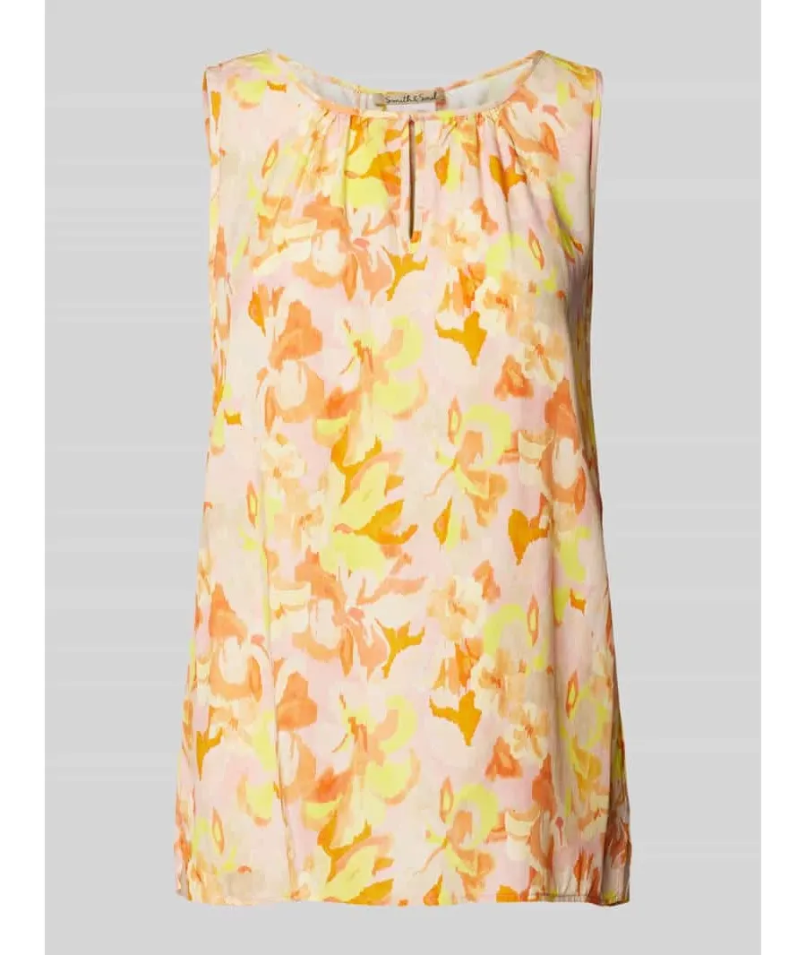 obrazek 1 Top bluzkowy z wycięciem w kształcie łezki model ‘WOVEN’