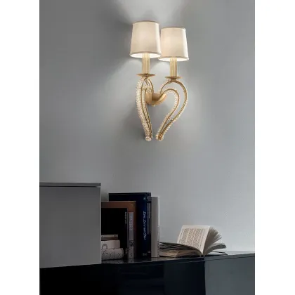 Zdjęcie Osobliwe oświetlenie do domu - stylowa lampa ścienna Cristalis