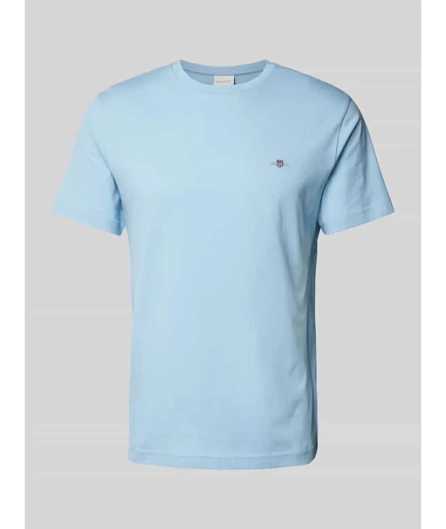 obrazek 1 Gant T-Shirt Shield 2003184 Błękitny Regular Fit